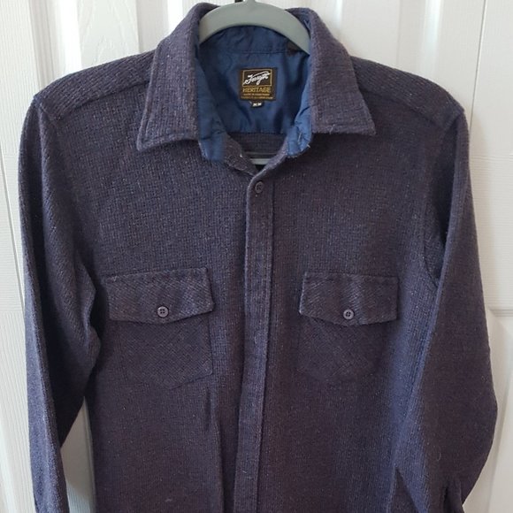 Vintage Forsyth 60% wool button-down shirts - Picture 1 of 4